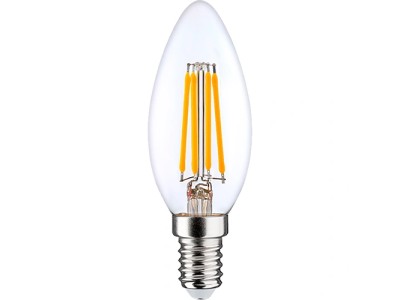 LED Filamenta spuldze E14, C35, 6