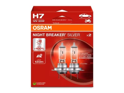 Halogēna spuldzes, H7, 55W, 12V, 1500Lm