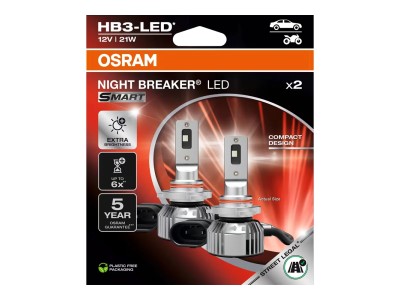 LED spuldzes HB3, 21W, 12V, 6000K
