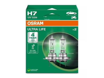 Halogēna spuldzes H7, 55W, 12V, 1500Lm