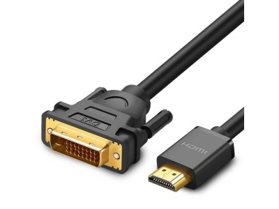 UGREEN HDMI/DVI CABLE HD106, 2M, BLACK