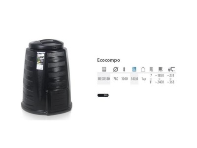 PROSPERPLAST COMPOSTER 340L BLACK