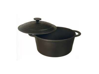 Kastrolis ar vāku, čuguna Ø24cm 4L