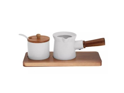 Cukura un piena trauka komplekts, porcelāns