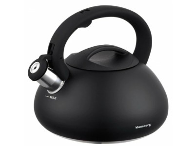 Tējkanna, tradicionālā, tērauda, melna, 2.7L