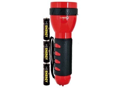 Sarkans lukturītis ar 9 LED, garums