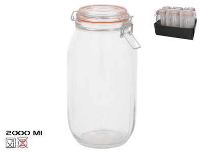 Hermētiska burka 2000 ml, 25 x