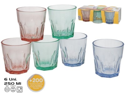 Glāzes (6 gab.) 250 ml
