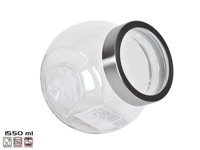 Stikla uzglabāšanas burka 1500 ml, 13x13x16