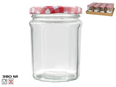 Stikla burka 380 ml, 8.5x8
