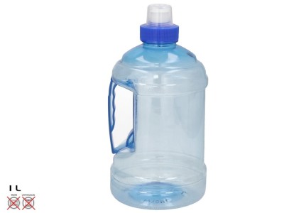 Zila ūdens pudele 1 l ar