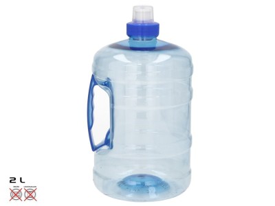 Zila ūdens pudele 2 l ar