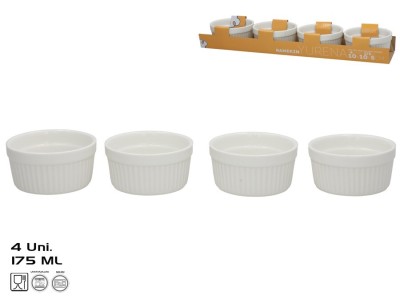 Servēšanas trauki x4 175 ml 10x10x5