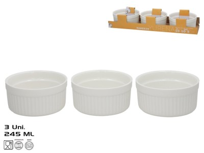 Servēsanas trauki x3 245 ml 10x10x5