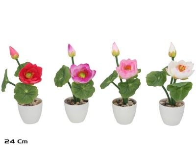 Mākslīgā ūdens lilija podā 24 cm