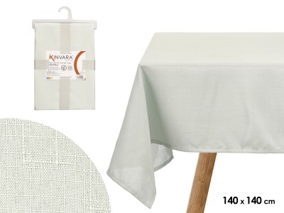 Poliestera galdauts 140×140 cm, gaiši zaļš