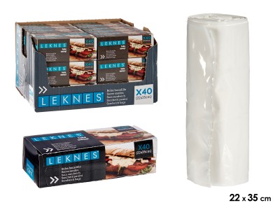 Plastmasas sviestmaižu maisi, 40 gab., 4