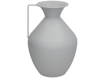 Vāze, pelēks metāls, 15.5D x