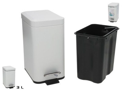 Balta vannas istabas atkritumu tvertne, 3