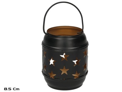 Kora melna sveču laterna, 8.5