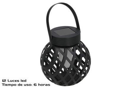 Laterna ar saules bateriju, 12 LED