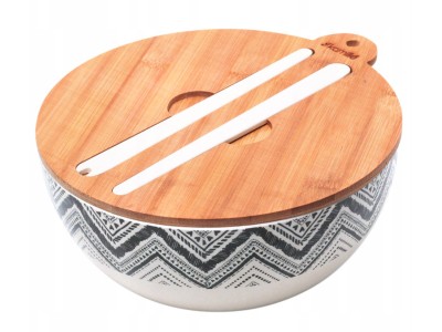 Bļoda ar bambusa vāku, 24,5*12cm