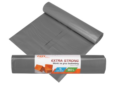 EXTRA STRONG atkritumu maisi, 80L LDPE