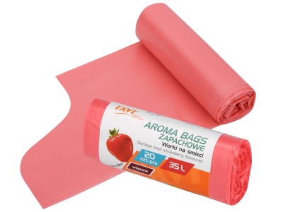 AROMA BAGS atkritumu maisi 35L zemeņu