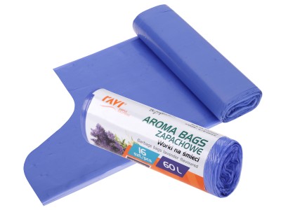AROMA BAGS atkritumu maisi 60L, lavandas