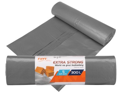 EXTRA STRONG atkritumu maisi, 300L, 5