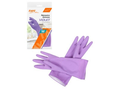 VIOLET mājsaimniecības cimdi M, 1 pāris