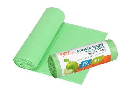 Aroma Bags atkritumu maisi, zaļais ābols