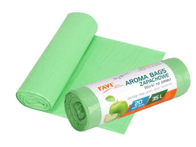 Aroma Bags atkritumu maisi, zaļais ābols