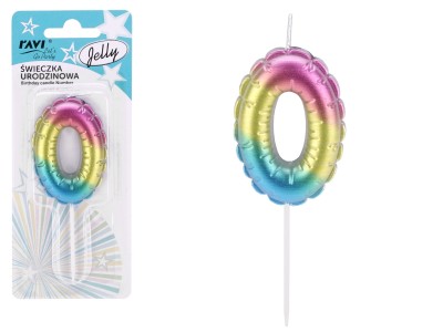 Dzimšanas dienas svece Jelly 0, 6