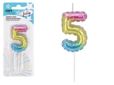 Dzimšanas dienas svece Jelly 5, 6