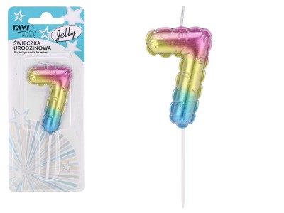 Dzimšanas dienas svece Jelly 7, 6