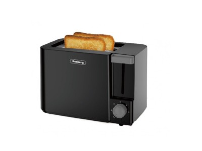 Tosteris, 700W, 2 šķēlēm, Melns, 55R51440FB