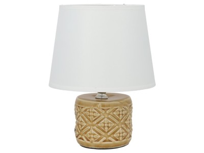 Krēmkrāsas keramikas galda lampa, 18.00