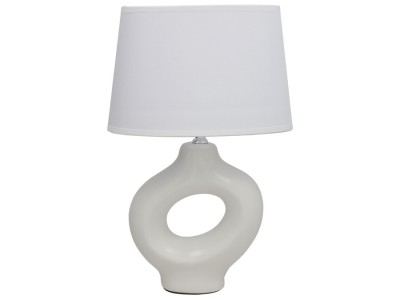 Keramikas galda lampa Portet, balta, 14