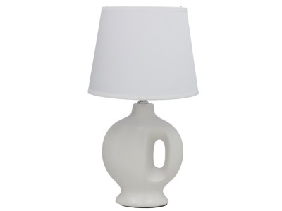 Keramikas galda lampa Seville, balta, 20
