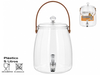 Dzērienu dozators ar krānu, 5 l