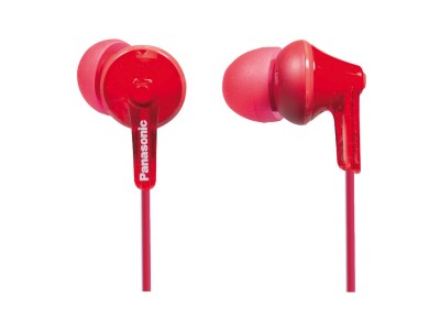Panasonic ergonomiskas in-ear austiņas, sarkanas