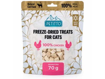 PETITTO Freeze-dried chicken treats Mono -