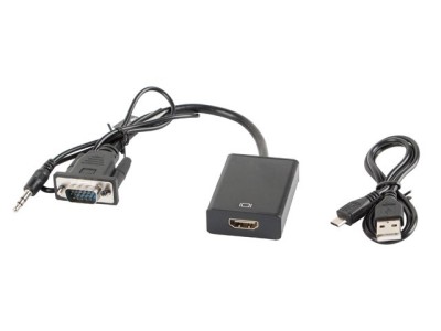 Lanberg AD-0021-BK video cable adapter 0