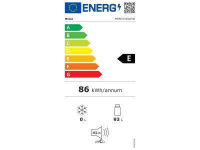 Midea Refrigerator | MDRD142SLE30 | Energy