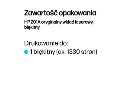 HP 201A Cyan Original LaserJet Toner