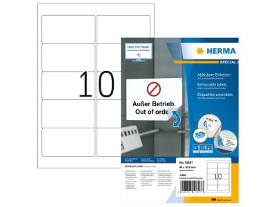 HERMA Repositionable address labels A4 96x50