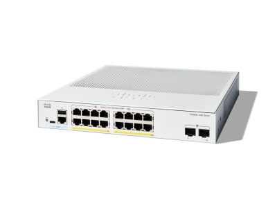 Cisco Catalyst 1300-16FP-2G Managed Switch, 16