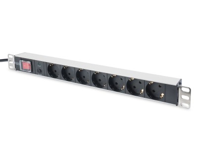 Digitus aluminum outlet strip with overload