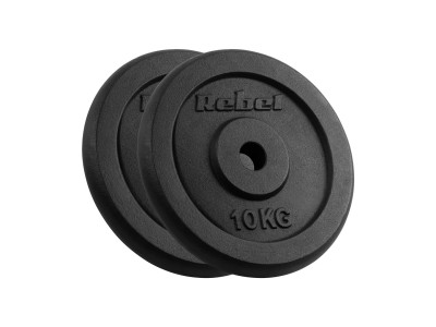 Cast iron weight set 2x10kg, bore